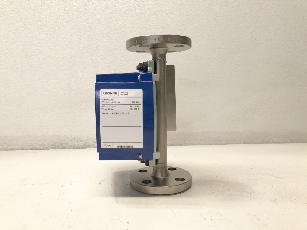 Krohne Variable Area Flow Meter Model H250/RR/M9 w/ 1" 150# 316SS Flange