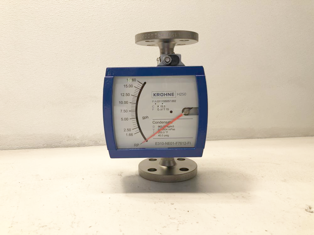 Krohne Variable Area Flow Meter Model H250/RR/M9 w/ 1" 150# 316SS Flange