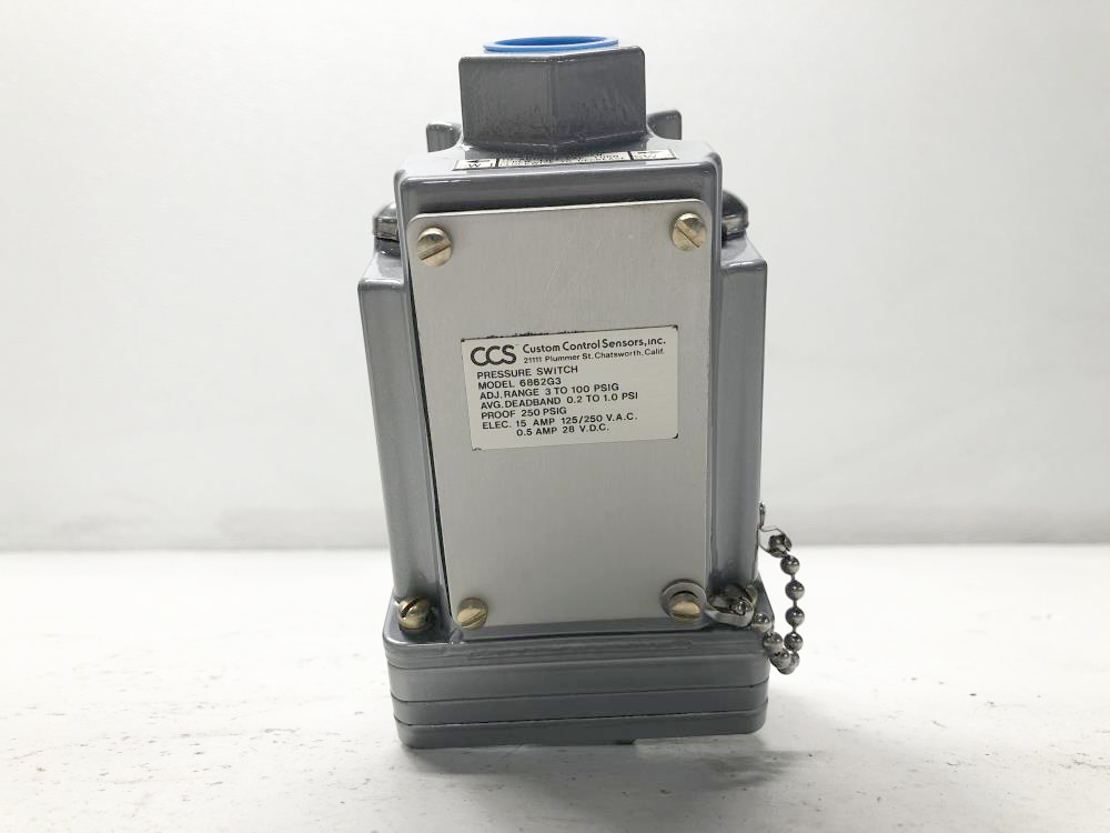 Custom Control Sensors CCS Pressure Switch 6862G3