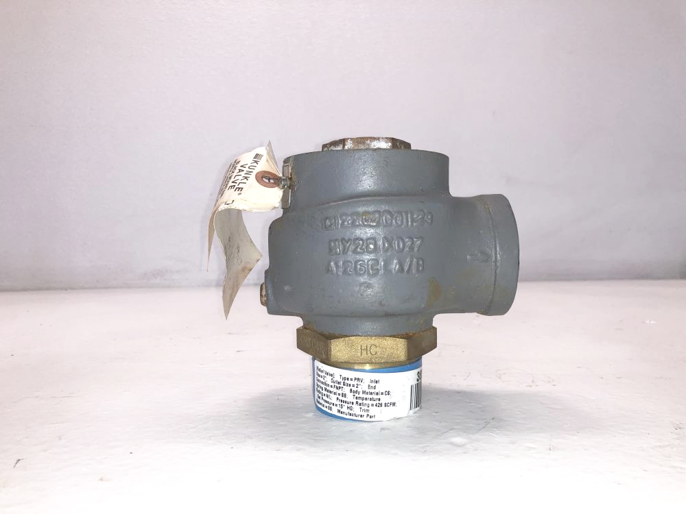 Kunkle 2" FNPT X 2" MNPT Carbon Steel Relief Valve 215V-H01AQE