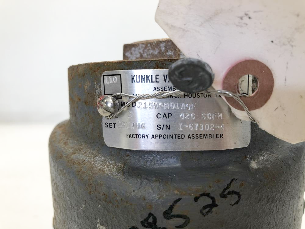 Kunkle 2" FNPT X 2" MNPT Carbon Steel Relief Valve 215V-H01AQE