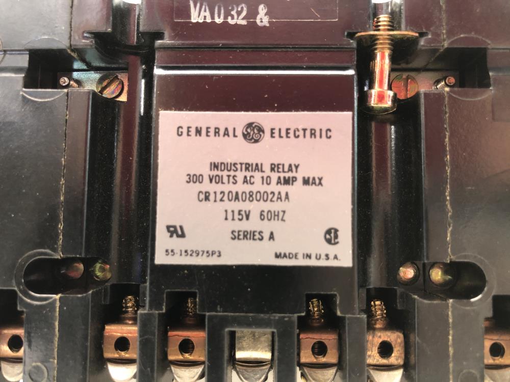 General Electric Industrial Relay, CR120A08002AA