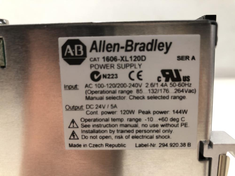 Allen-Bradley Power Supply Model 1606-XL120D