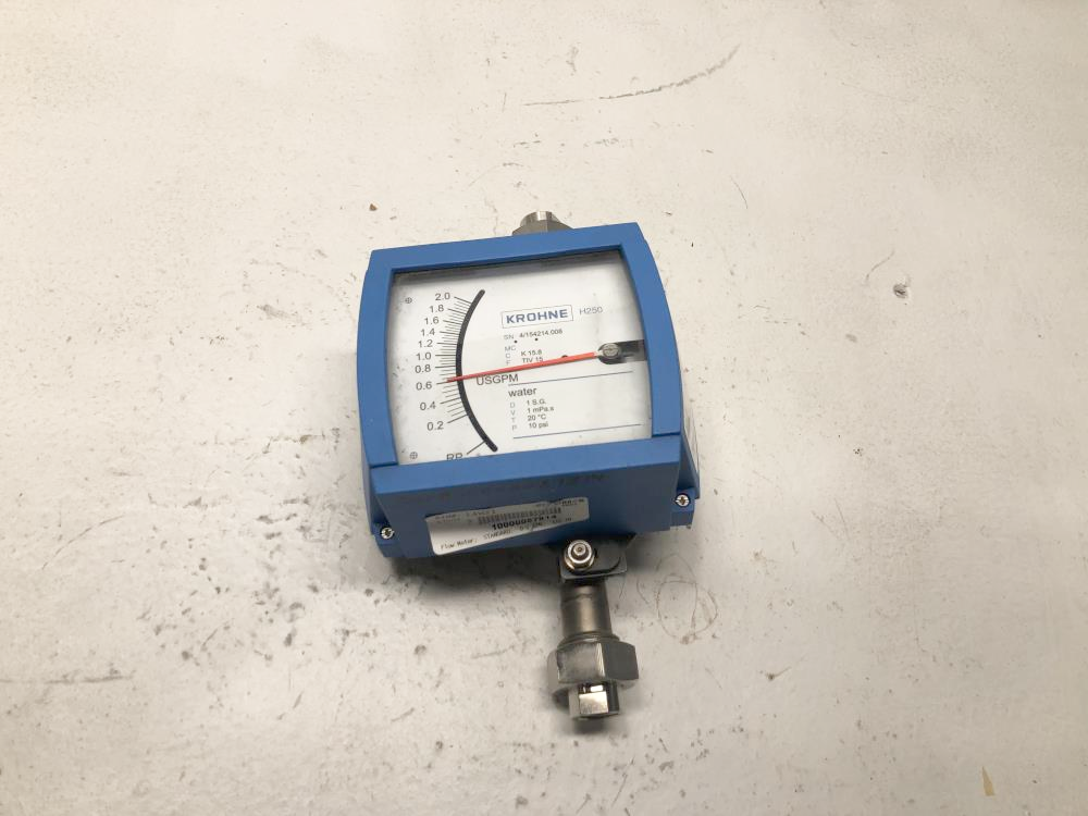 Krohne 1/2" NPT Variable Area Flowmeter H250/RR/M9