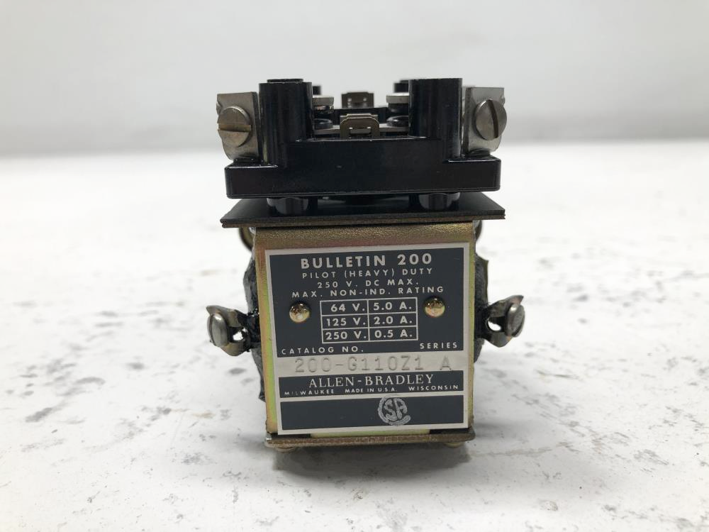 Allen Bradley Heavy Duty Anti Plumbing Relay, 200-G110Z1