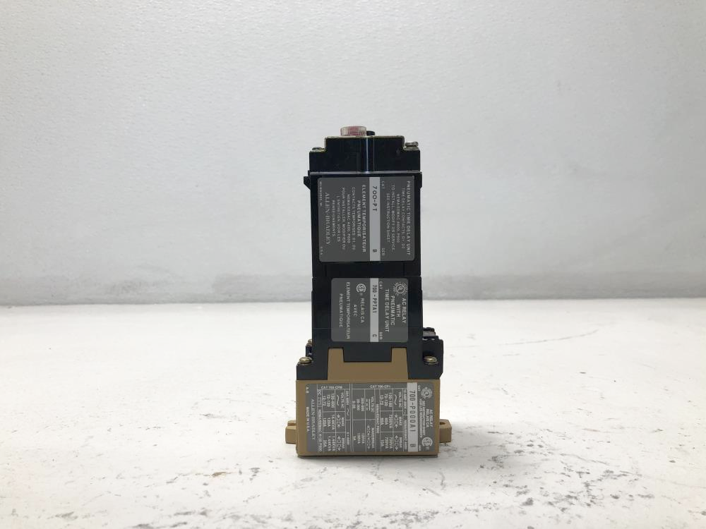 Allen Bradley AC Relay With Time Delay Unit, 700 P000A1, 700 PPTA1