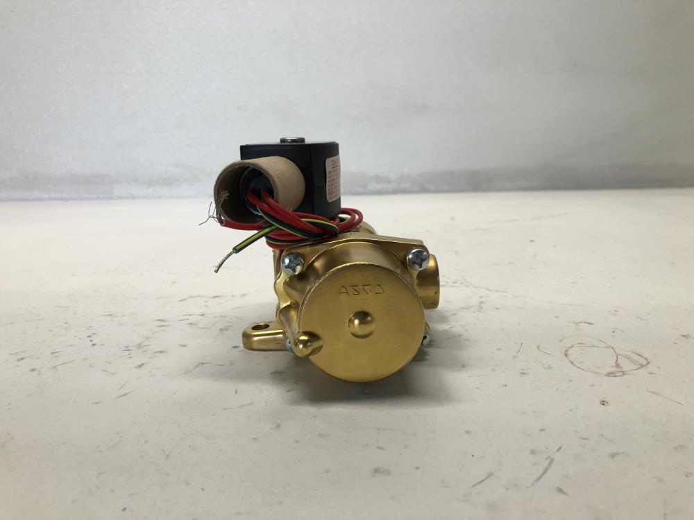 ASCO Red Hat 3/8" THD 4-Way, Brass, Solenoid Valve  EF8344G072, EF8003G1