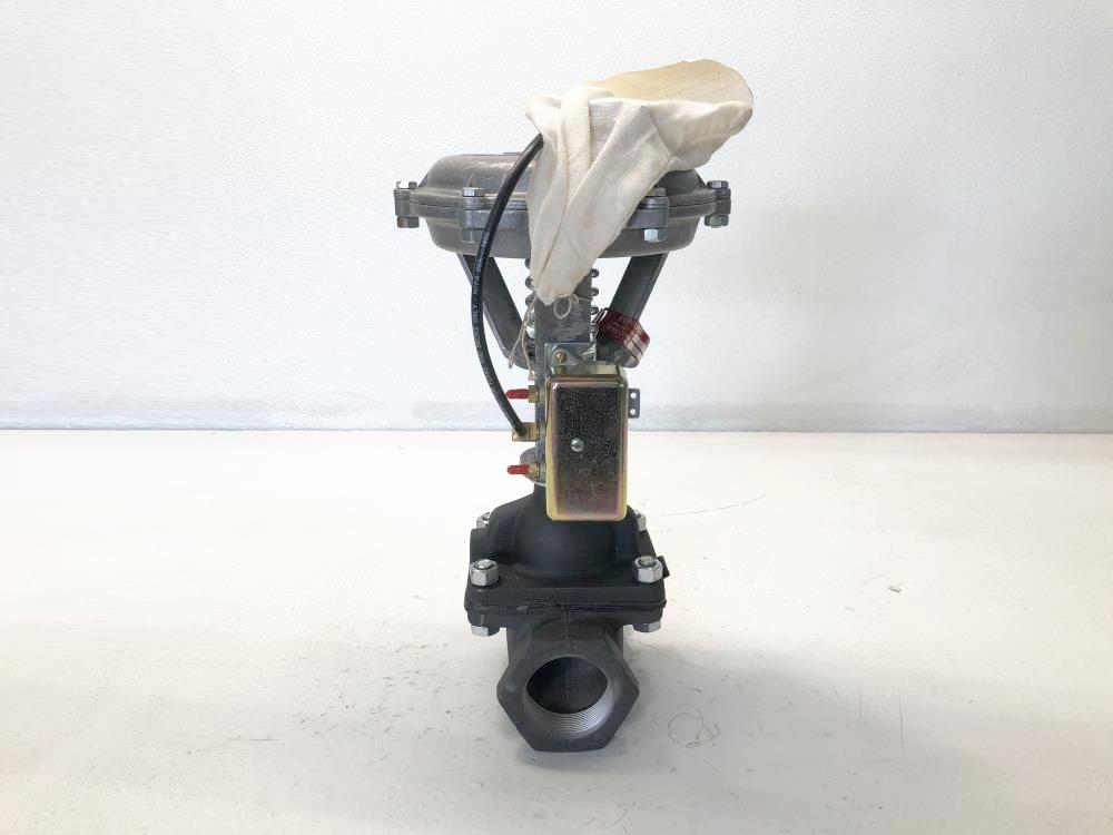 Powers 2" Threaded Actuated Diaphragm Valve, Ductile Iron, Q29001, 5917909