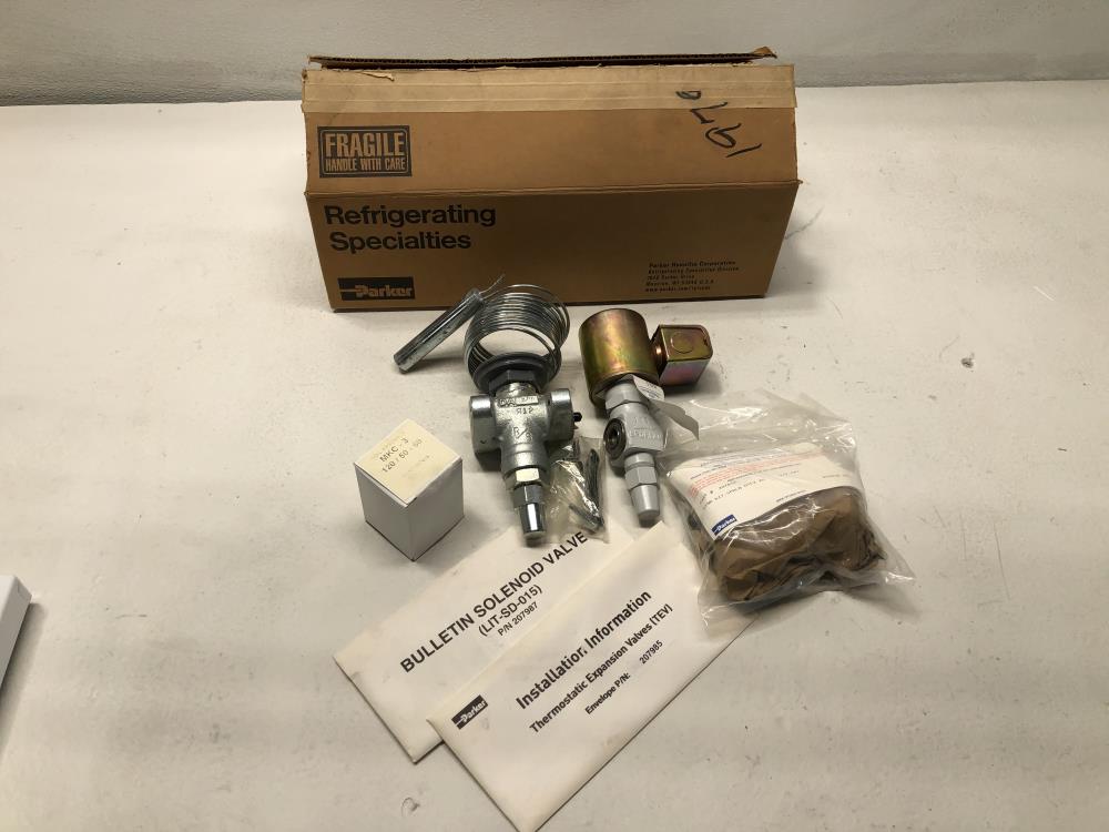 Parker Sporlan Refrigeration Thermostatic Expansion Valve, DA 10 L, DA 3/16, MA5