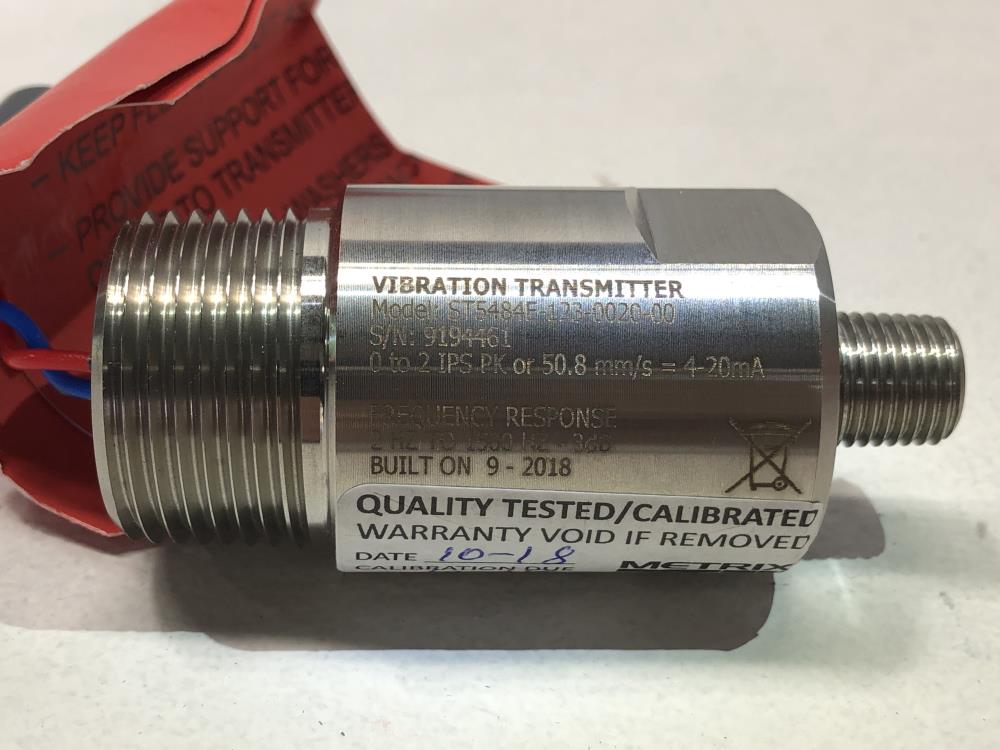 Metrix Seismic Vibration Transmitter Model ST5484E-123-0020-00