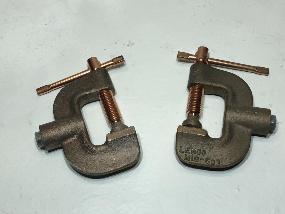 Lot of (2) Lenco MIG Welding Ground Clamp MIG-600