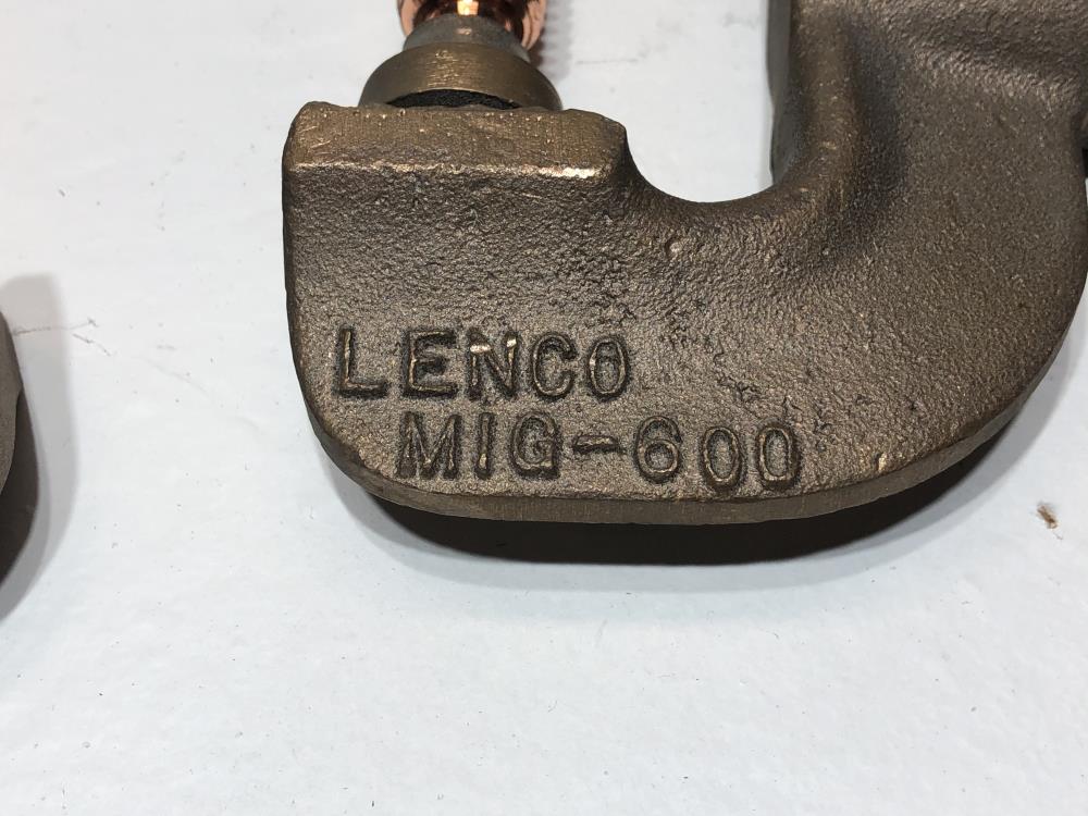 Lot of (2) Lenco MIG Welding Ground Clamp MIG-600