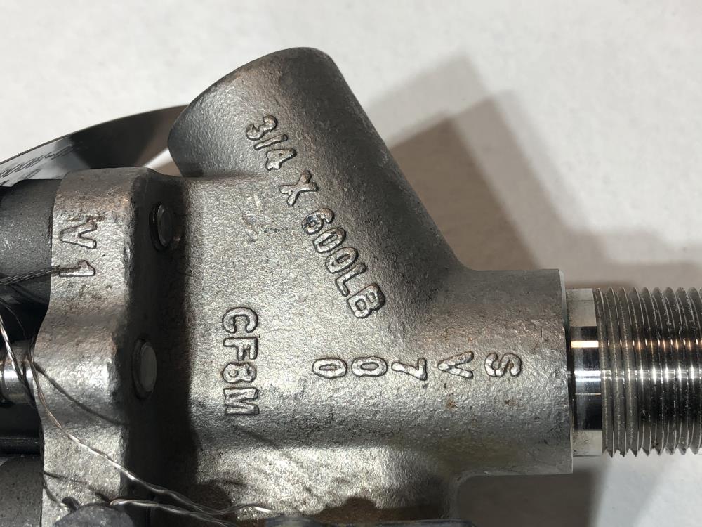 Strahman 1/2" F x 3/4" M Stainless Steel Sampling Valve SV-700-G (Y-547-0)