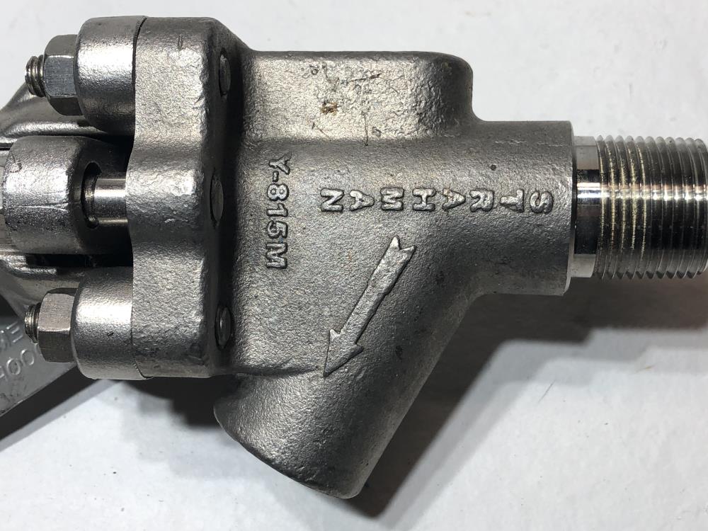 Strahman 1/2" F x 3/4" M Stainless Steel Sampling Valve SV-700 (Y-547-2) MR