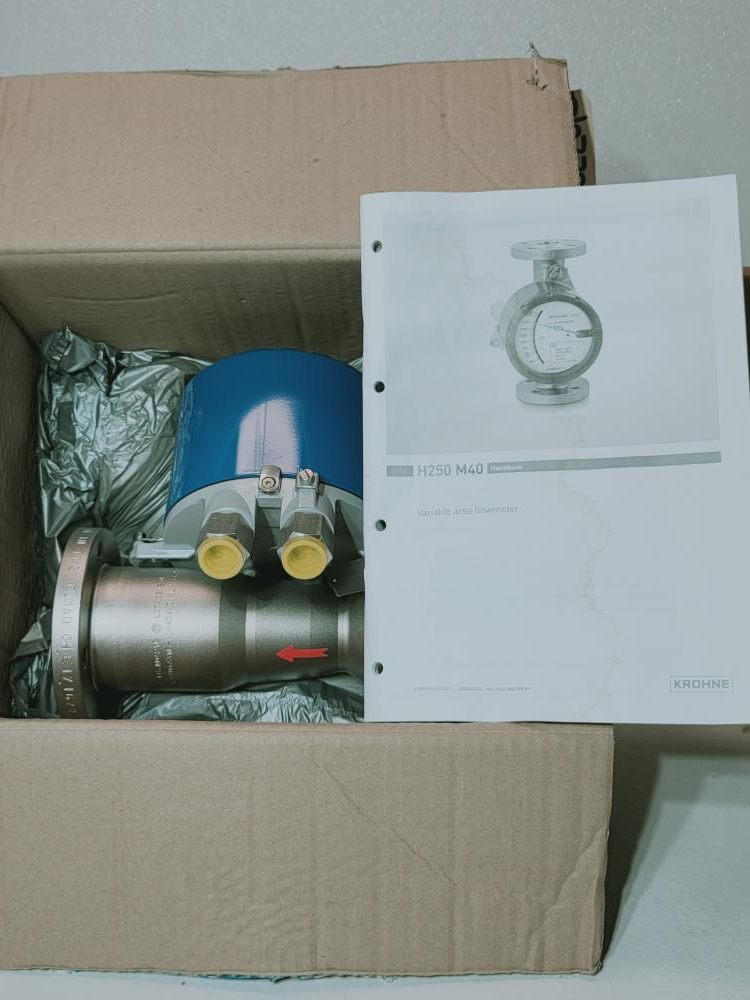 Krohne 1 1/2" Stainless Steel Variable Area Flow Meter H250/RR/M40/ESK/K2-EX