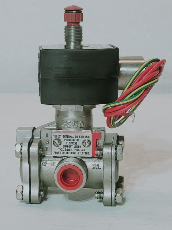 ASCO Red-Hat 3/8" Stainless Steel Solenoid Valve EVMF8003G300