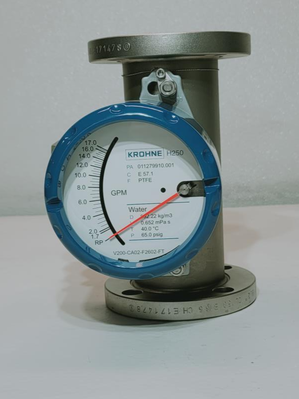 Krohne 2" 150# Stainless Steel Variable Area Flowmeter H250/C/M40/ESK-EX