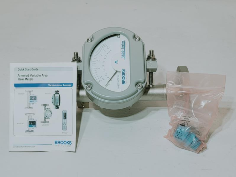 Brooks Instrument Armored Variable Area Flow Meter 3809GAA08AFBB1A00B00