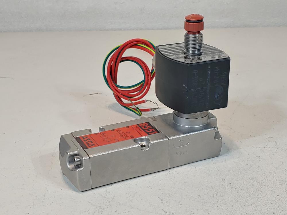 ASCO Red-Hat 1/4" 4-Way Pilot Solenoid Valve #EF8551G309