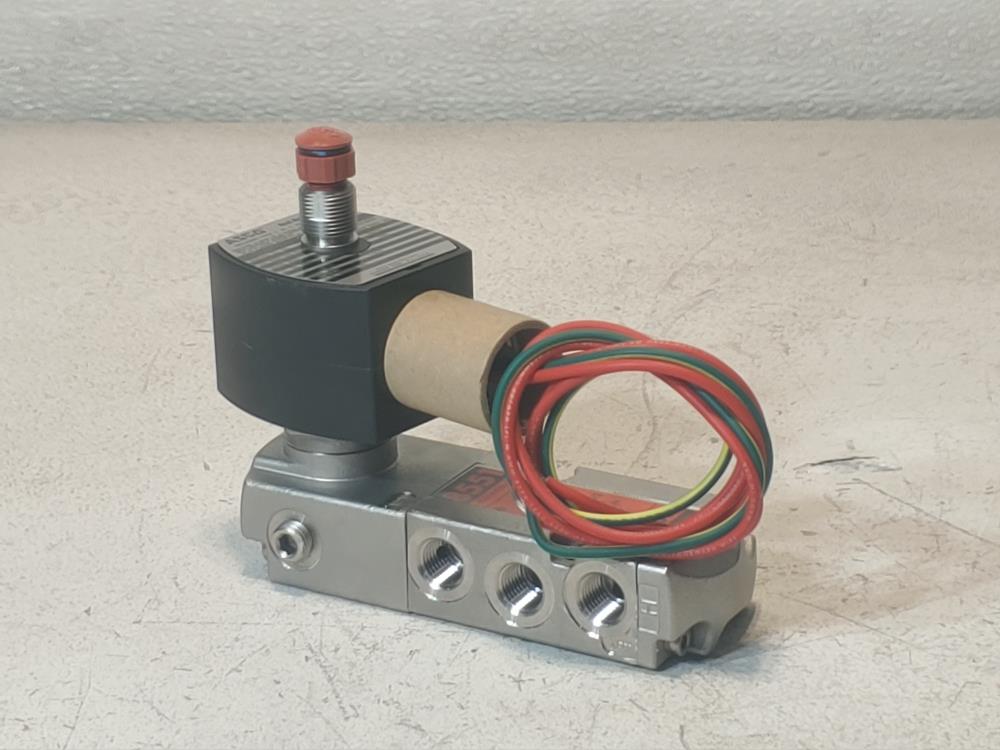 ASCO Red-Hat 1/4" 4-Way Pilot Solenoid Valve #EF8551G309