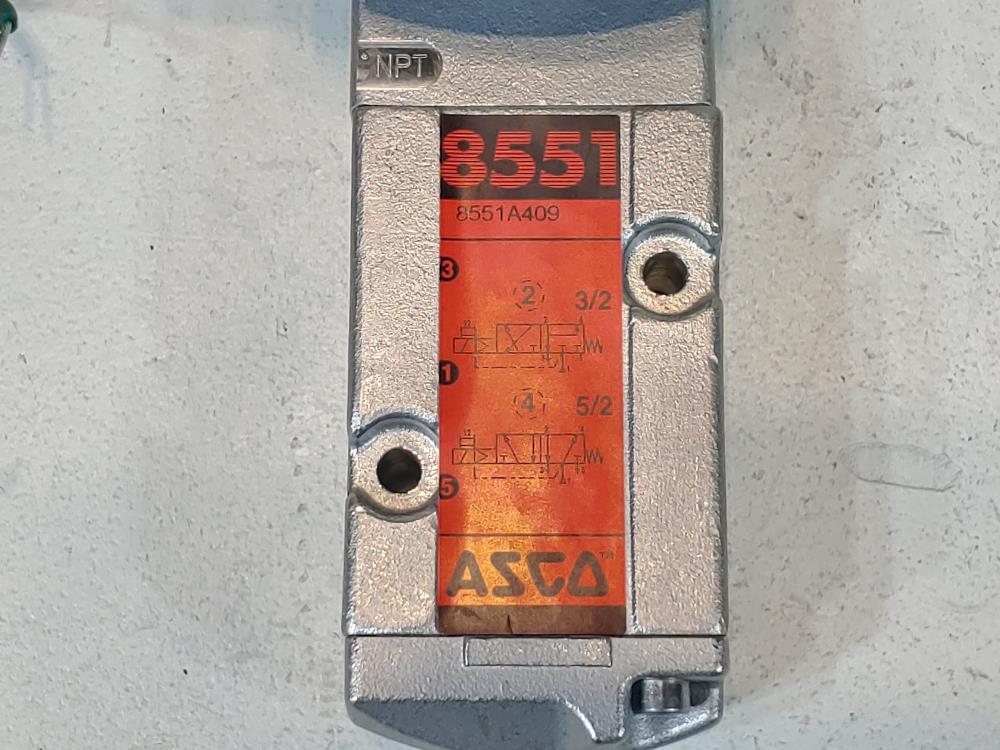 ASCO Red-Hat 1/4" 4-Way Pilot Solenoid Valve #EF8551G309