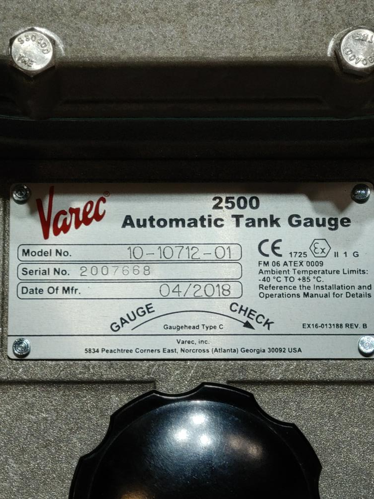 Varec 2500 Automatic Tank Gauge Model# 10-10712-01