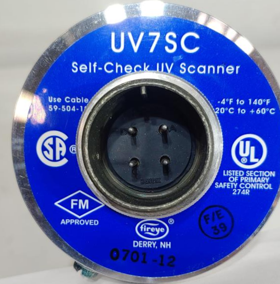 FIREYE Self-Check UV Scanner 1" NPT Mount Part# UV7SC