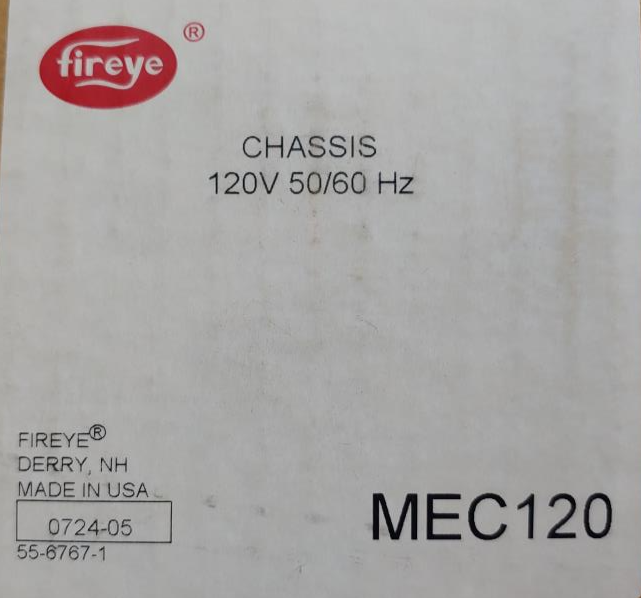 FIREYE Chassis 120V 50/60 Hz Part# MEC120