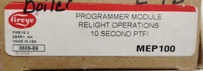 FIREYE Programmer Module Relight Operations 10 Second PTFI Part# MEP100
