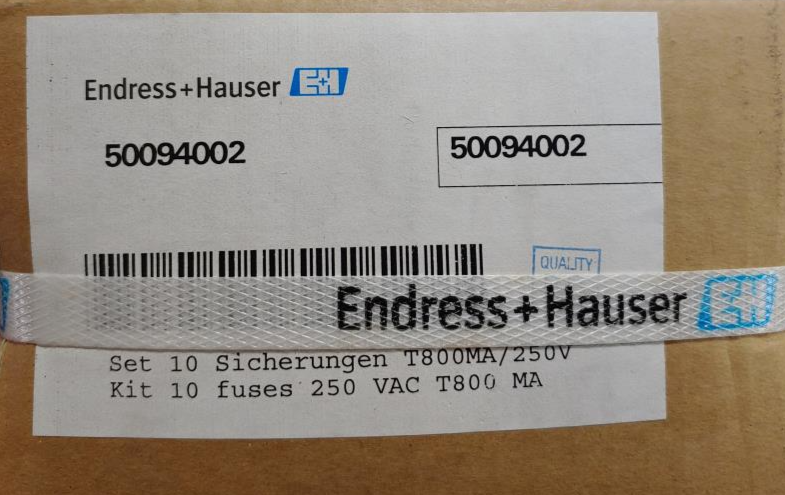 Endress Hauser Kit 10 Fuses 250 VAC T800 MA 50094002 * Factory Sealed *