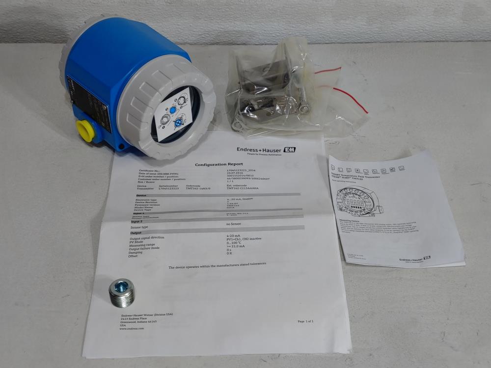 Endress Hauser iTemp TMT162 Smart Temperature Field Transmitter TMT162-C213AAAKA