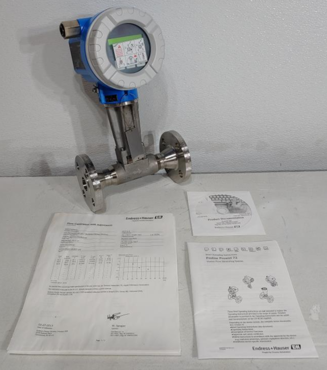 Endress Hauser Prowirl F 1" 150# Stainless Flow Meter 72F25-SK1AA1NAB4AW