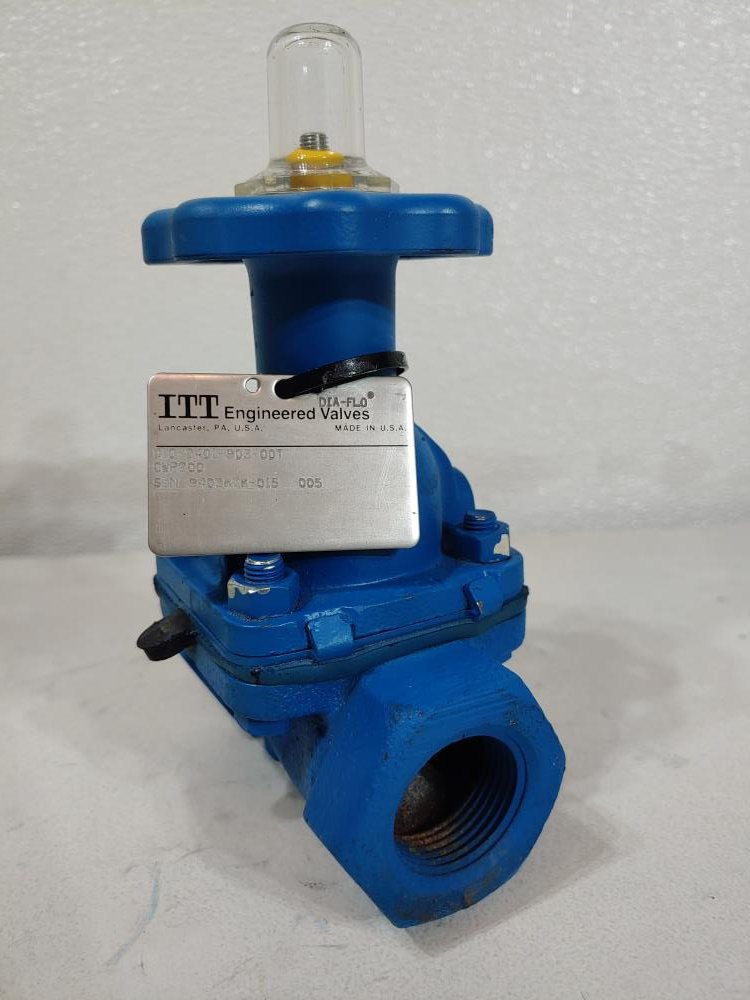 ITT Dia-Flo 1" Threaded Cast Iron Diaphragm Valve, 200 CWP, 010-2401-903-00T