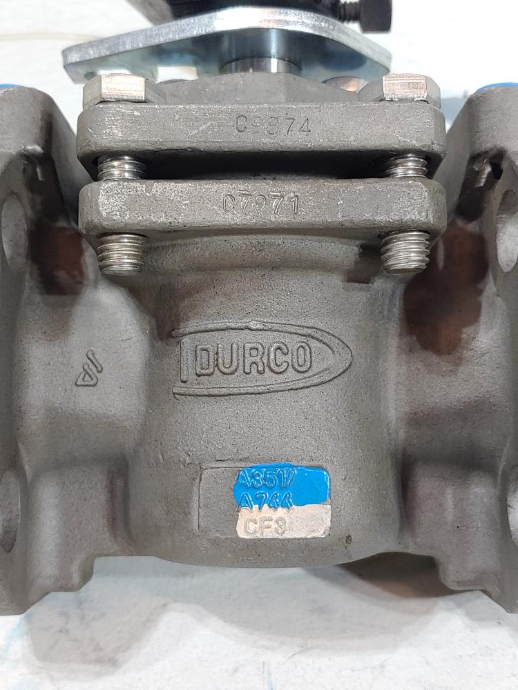 Durco 1" 150# CF3 G411 Plug Valve #1-G4-11C990T0M1GA