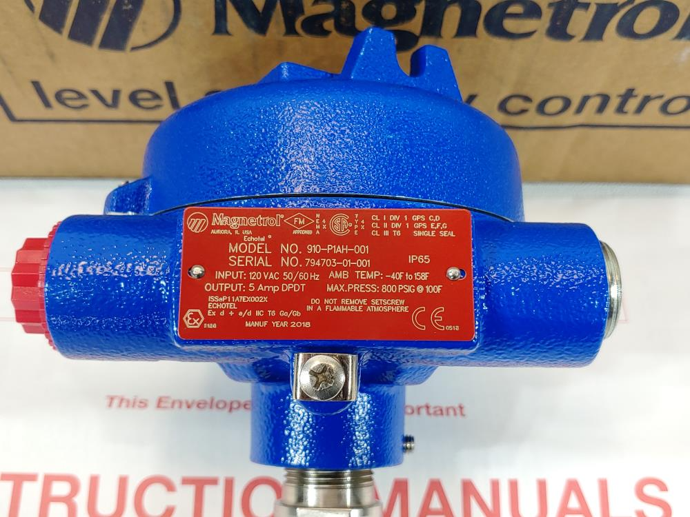  Magnetrol Level Switch Model 910-PIAH-001
