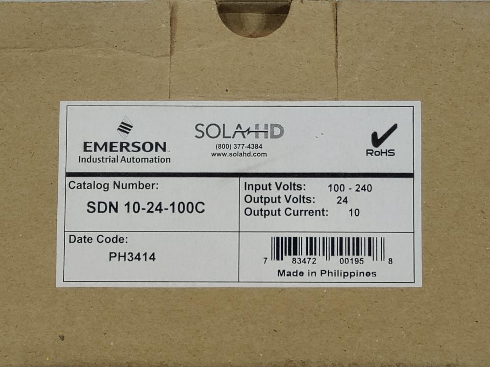 Emerson Sola HD Power Supply Model SDN 10-24-100C