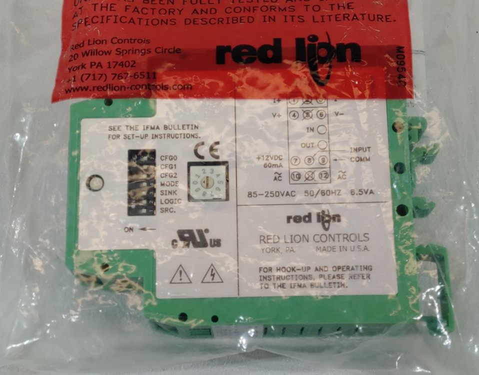 Red Lion Controls IMFA Din-Rail Frequency to Analog Converter Model IMFA-0065