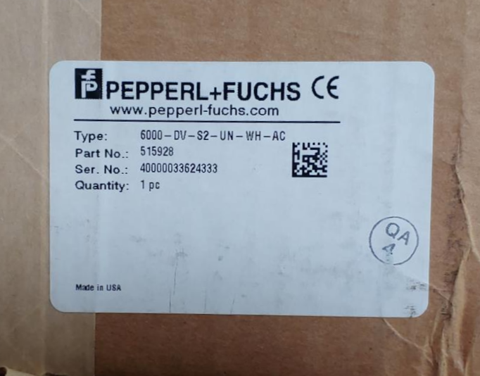 Pepperl & Fuchs 6000 Series Purge / Pressurization System Model 6000 Type X 