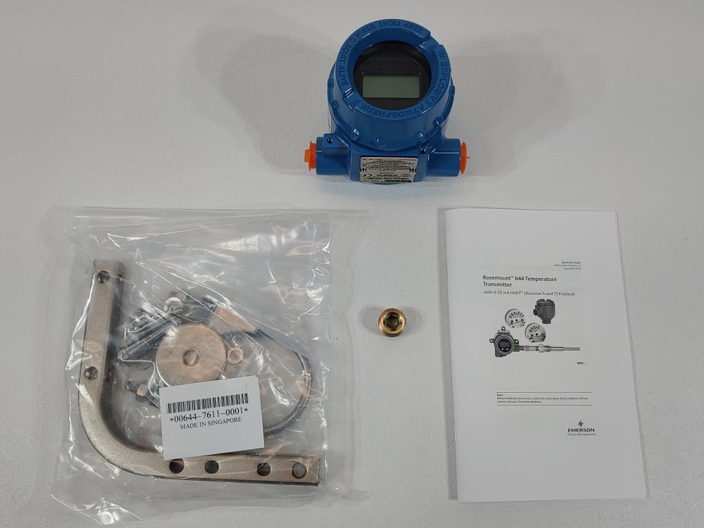 Rosemount 644 Temperature Transmitter Model 644HAK5J2B5M5