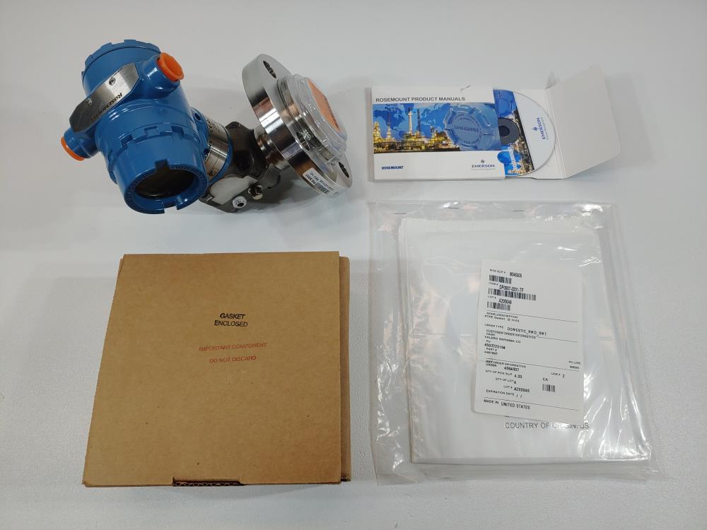 Rosemount 2" 150# 316L Level Transmitter Model 3051L2AH0XD11AAE5M5F9SJ