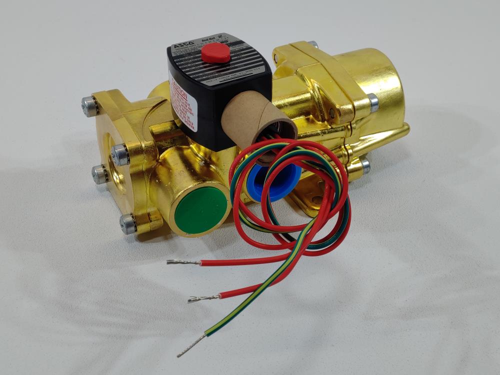 ASCO Red-Hat 3/4" 4-Way Single Solenoid Valve #EF8344G076