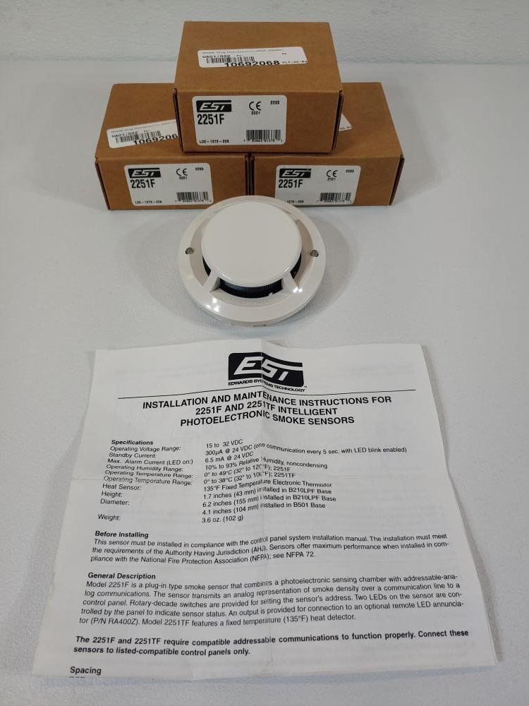 1 LOT Edwards Systems Technology & Fenwal Temperature & Smoke Sensors