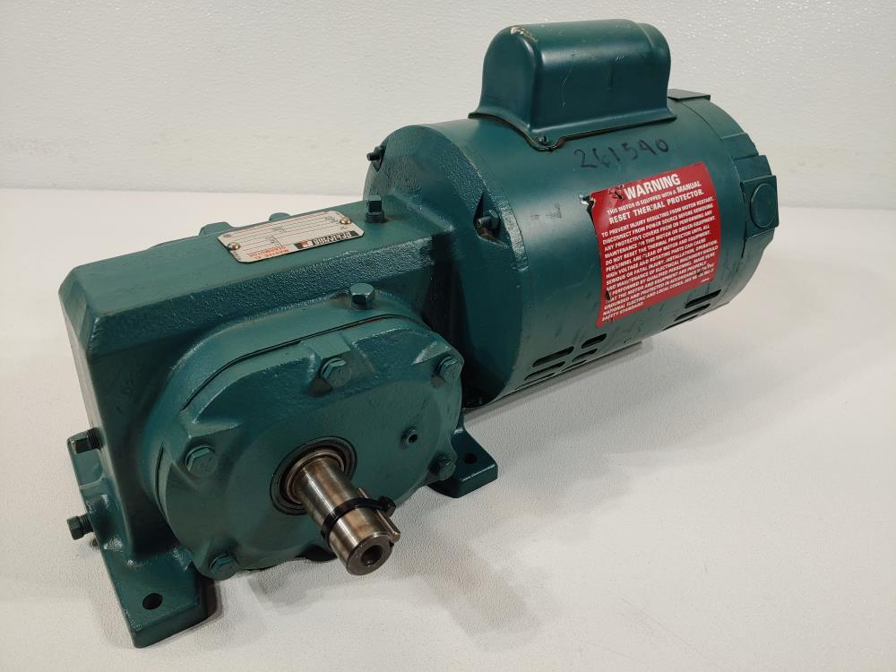 Reliance Electric Master XL 240:1 Ratio 1/4 HP Right Angle Gearmotor 