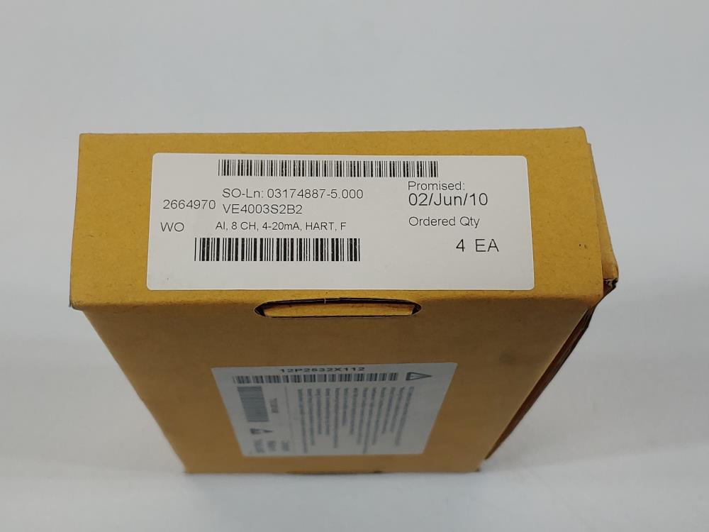 Emerson DeltaV Input Module 8Channel 4-20mA Part# VE4003S2B2