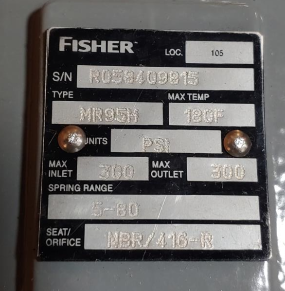 Fisher 2" FNPT WCC Regulator Type MR95H