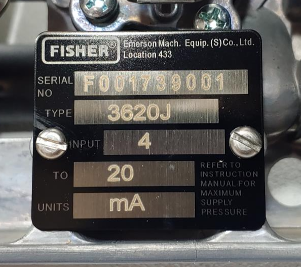 Fisher 3600 Control Valve Positioner Type 3620J