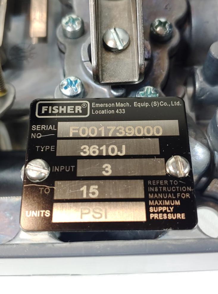 Fisher 3600 Control Valve Positioner Type 3610J