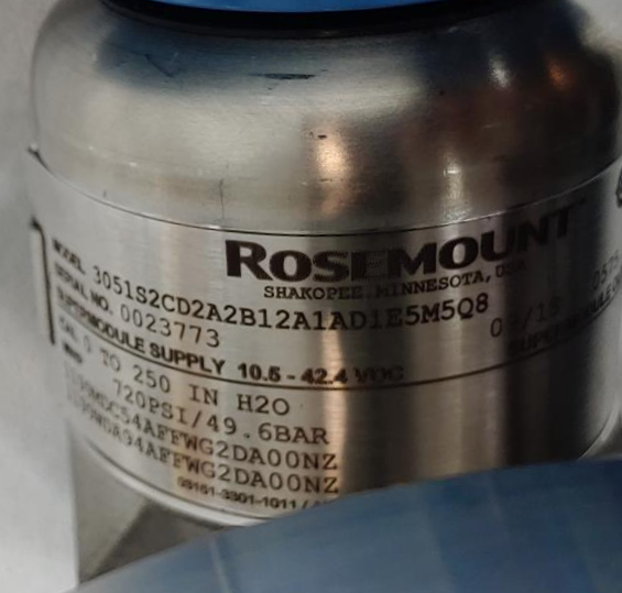 Rosemount 3051 2" 300# 316SS Diagrams Model 3051S2CD2A2B12A1AD1E5M5Q8