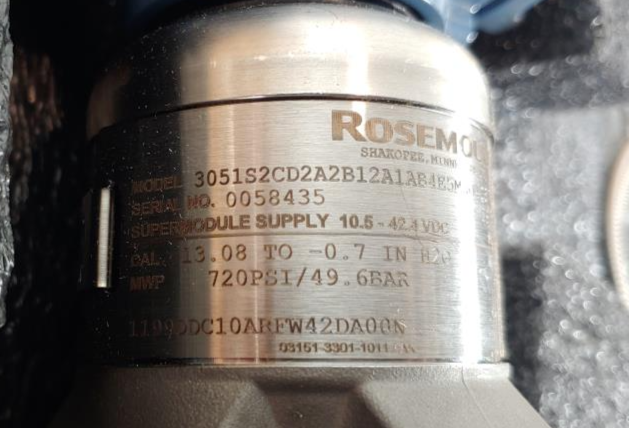 Rosemount 3051 1-1/2" 300# 316SS Diagrams Model 3051S2CD2A2B12A1AB4E5M5Q4Q8