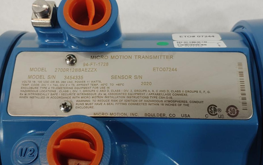 Micro Motion 2700 Multiple Variable Flow Transmitter Model 2700R12BBAEZZX